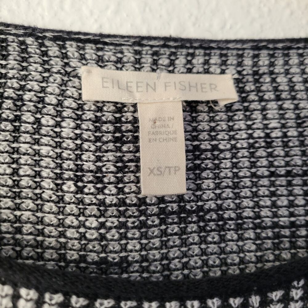Eileen Fisher Organic Linen and Cotton Boatneck Pullover Sweater / Top Size XS - Picture 2 of 6